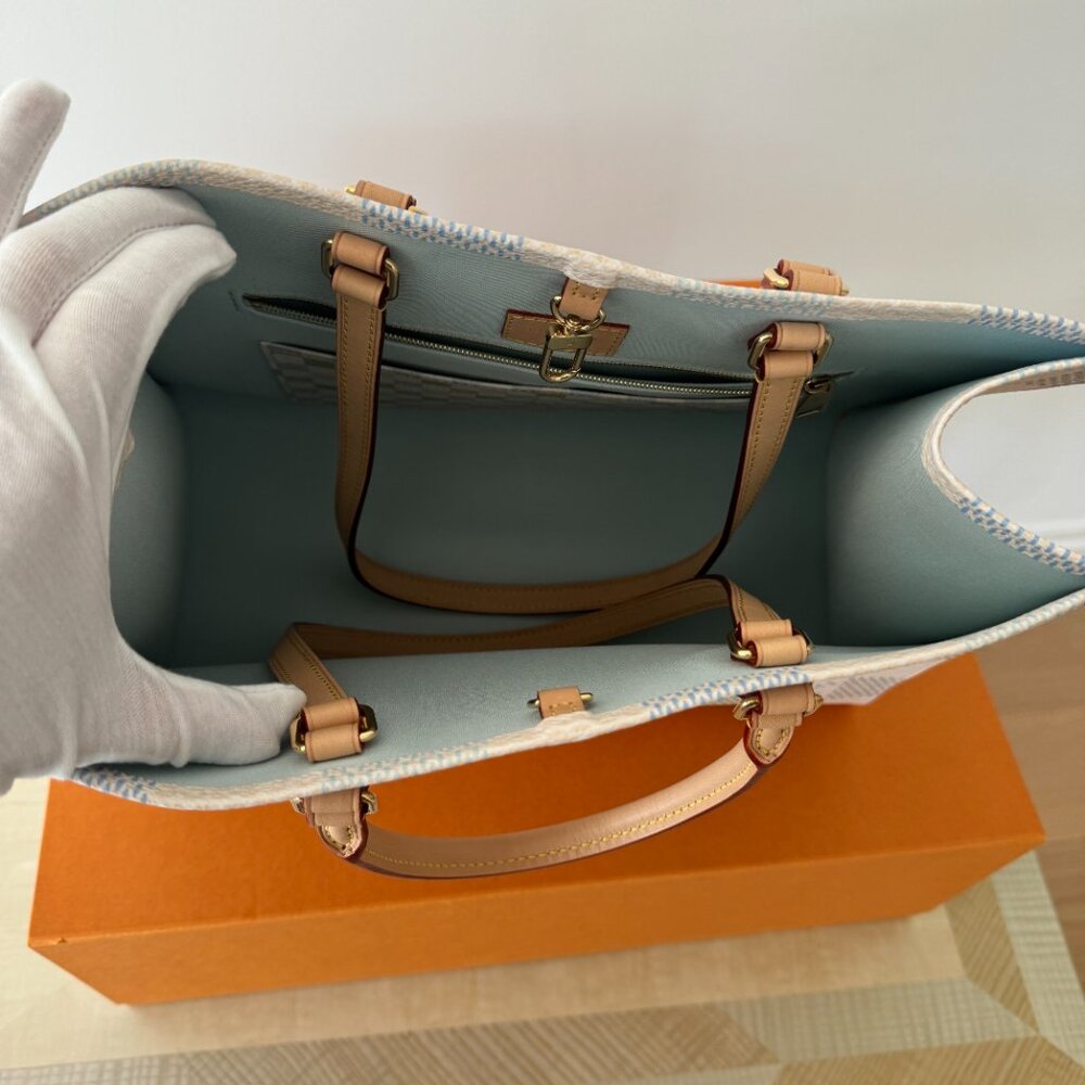 LOUIS VUITTON OnTheGo MM Damier Canvas in Pistache *NEW* - Picture 7 of 12